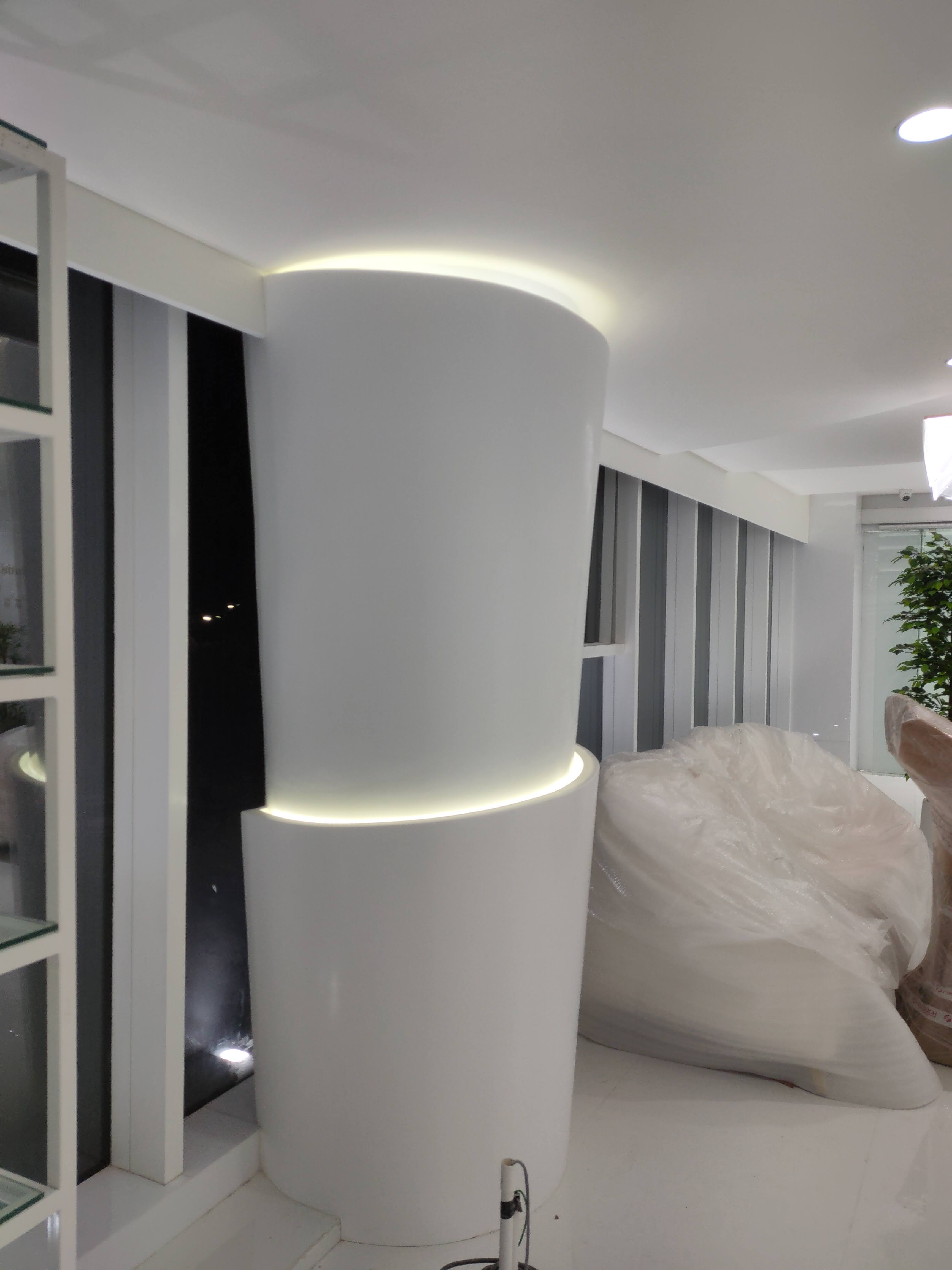 Modern Acrylic Corian Solid Surface Interior Design in Chennai
